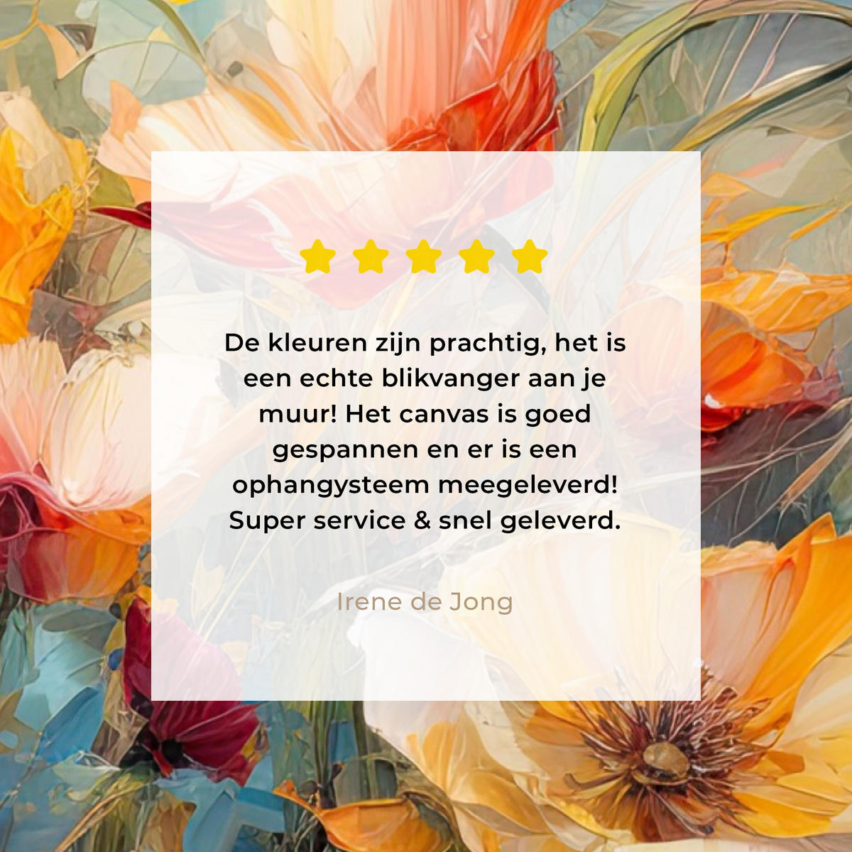 LEINWANDBILD Blumen - Aquarell - Kunst - Botanisch - Natur Wandbild Wohnzimmer 60x80 cm - Orange, Textil (60/80cm) - MuchoWow