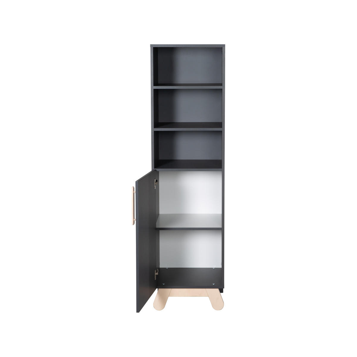 STANDREGAL Jara - Anthrazit, Holzwerkstoff (45/166.5/43cm) - Roba
