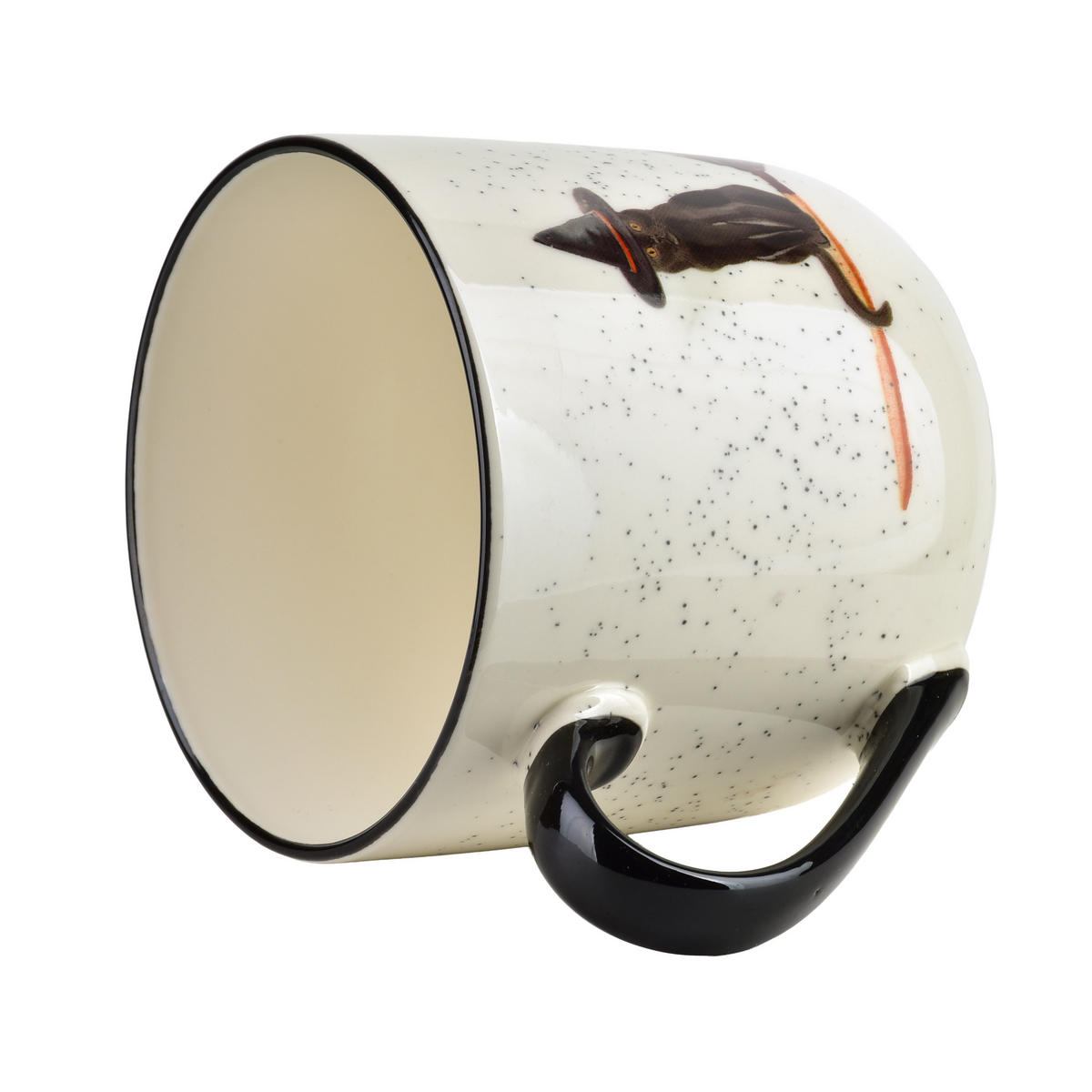 HRNEK JULES, porcelán, bílý - černá, keramika (0.41L) - Mondex