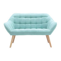 SOFA ohne Schlafmöglichkeit - 2 Personen - Stoff - Mandelgrün - - Grün, Textil (127/77/73cm) - Vente-Unique
