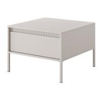 COUCHTISCH 68 cm mit Schublade Santori auf Beine, Beige - Beige, Holz (65/97/45cm) - Emporius