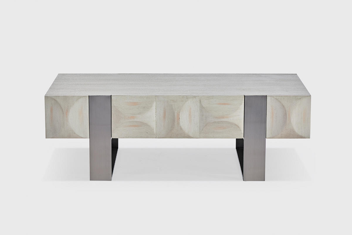 LOWBOARD MARGO Grau Holz - Grau, Holz/Holzwerkstoff (120/40/60cm) - KAWOLA