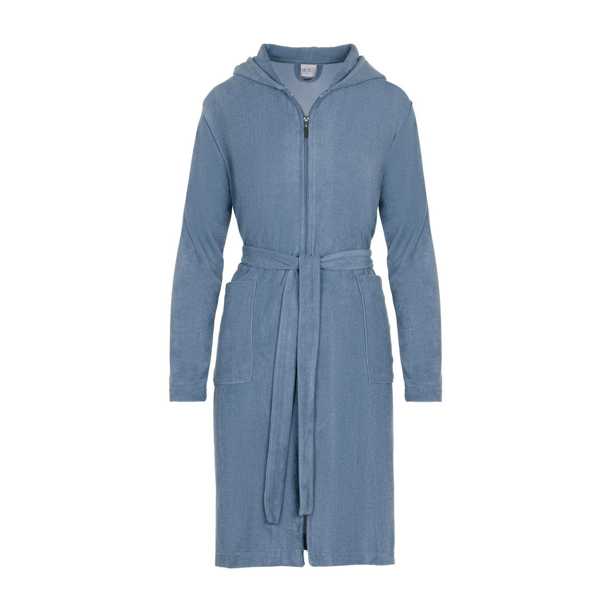 BADEMANTEL MIT KAPUZE HOMEWEAR - Blau, Textil (Snull) - MÖVE