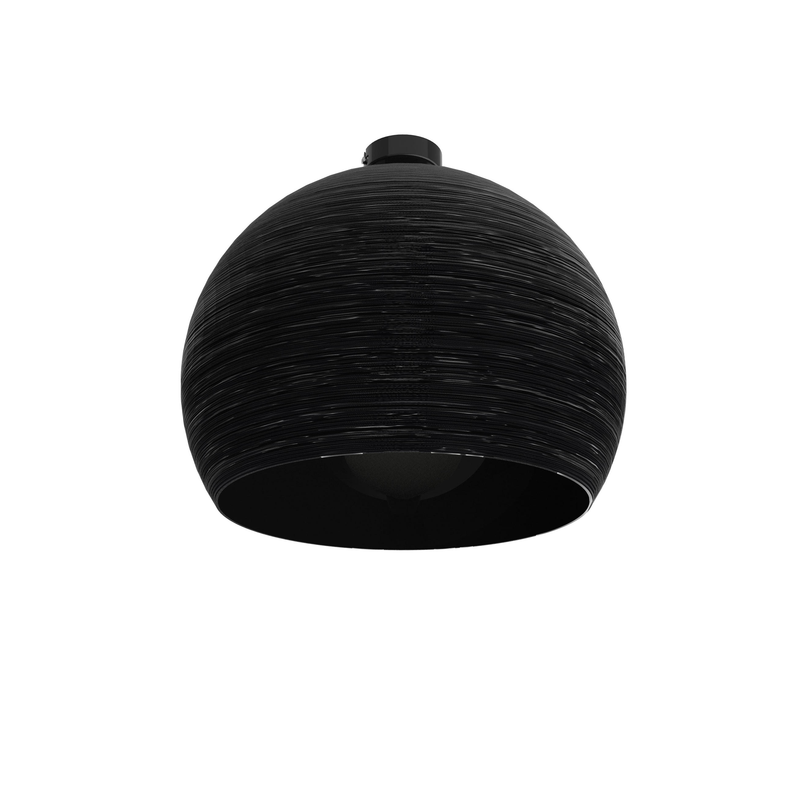 Lumicom Deckenleuchte Schwarz Hochglanz 40x35x40 cm