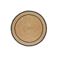 HANDWEBTEPPICH Grau Mahon 90/90 cm - Naturfarben/Grau, Naturmaterialien (90/90cm) - Atticgo