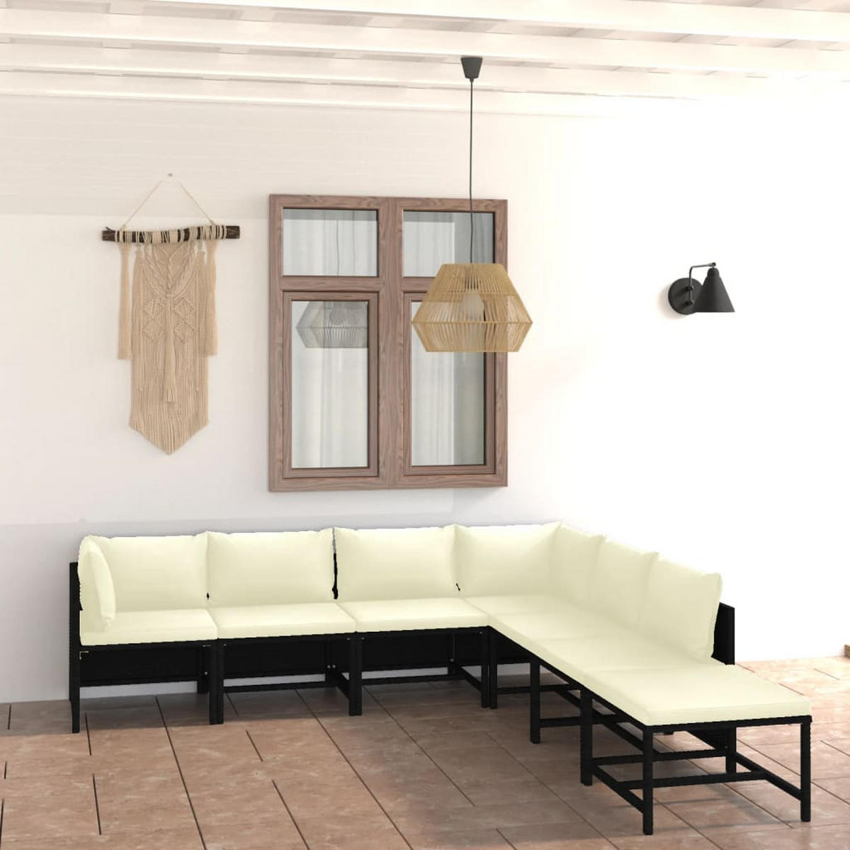 GARTENSET Reinking 7-teilig - Schwarz, Metall - Nettlife