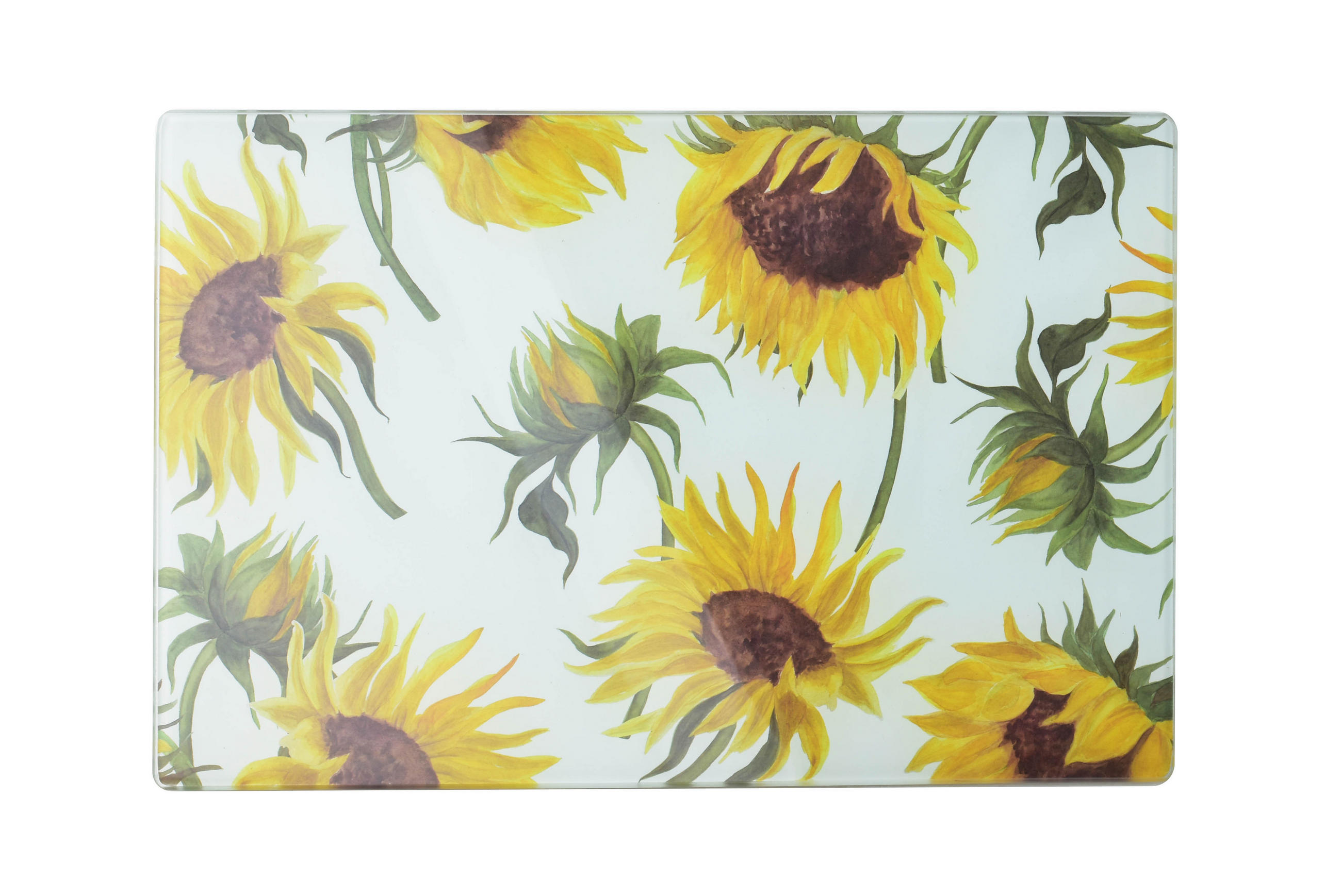 SCHNEIDEBRETT Aria Gelb 30/20/2 cm Glas - Gelb, Glas (20/30cm) - Mondex