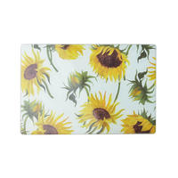 SCHNEIDEBRETT Aria Gelb 30/20/2 cm Glas - Gelb, Glas (20/30cm) - Mondex