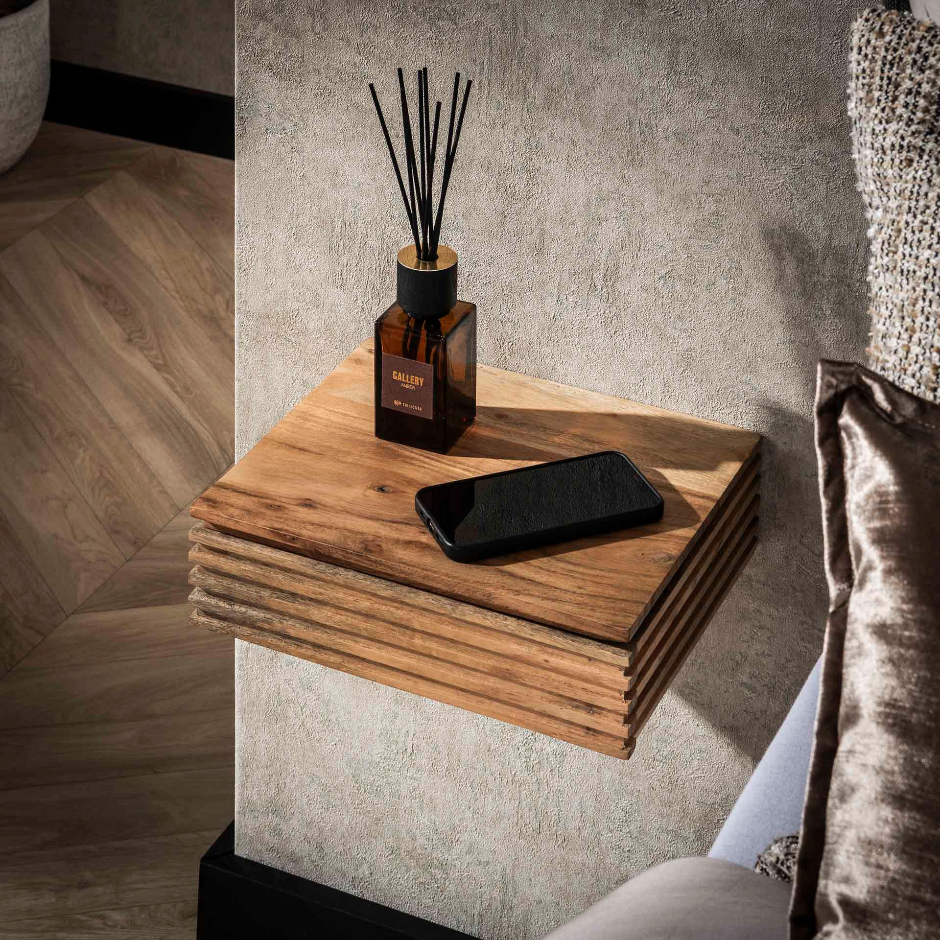 NACHTTISCH Layer Braun 25/30/80 cm 2er-Set - Braun, Holz (30/80/25cm) - Hoyz Collection