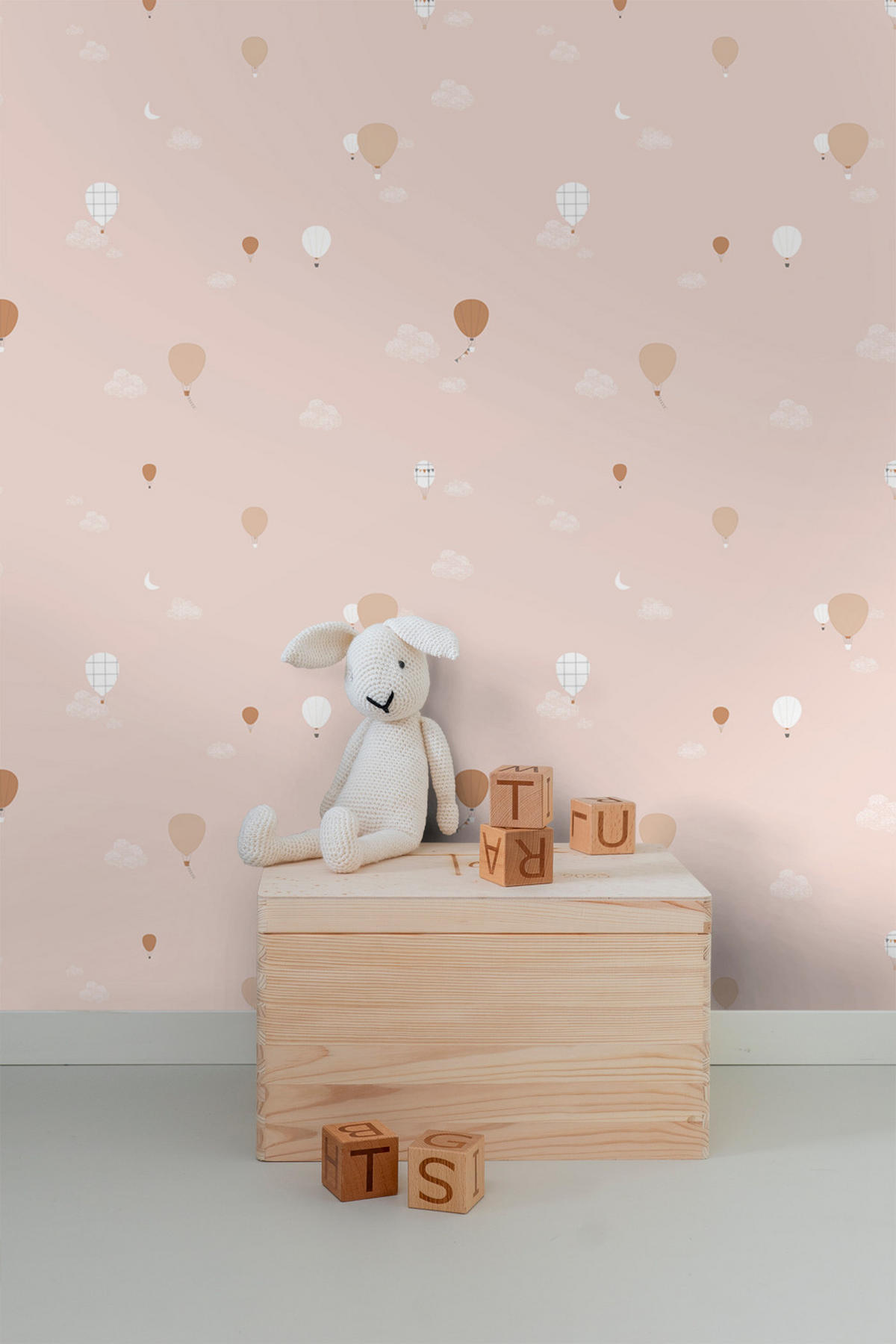 TAPETE Luftballons 53 cm x 10 m - Pink, Papier (53/0.1cm) - Sanders & Sanders