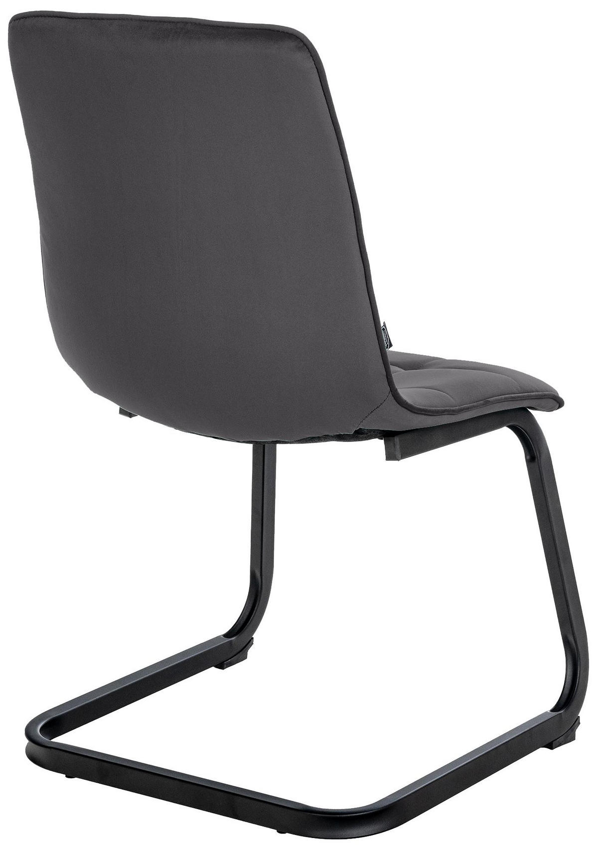SCHWINGSTUHL Metall schwarz - Schwarz, Textil/Metall (47/87/58cm) - CLP