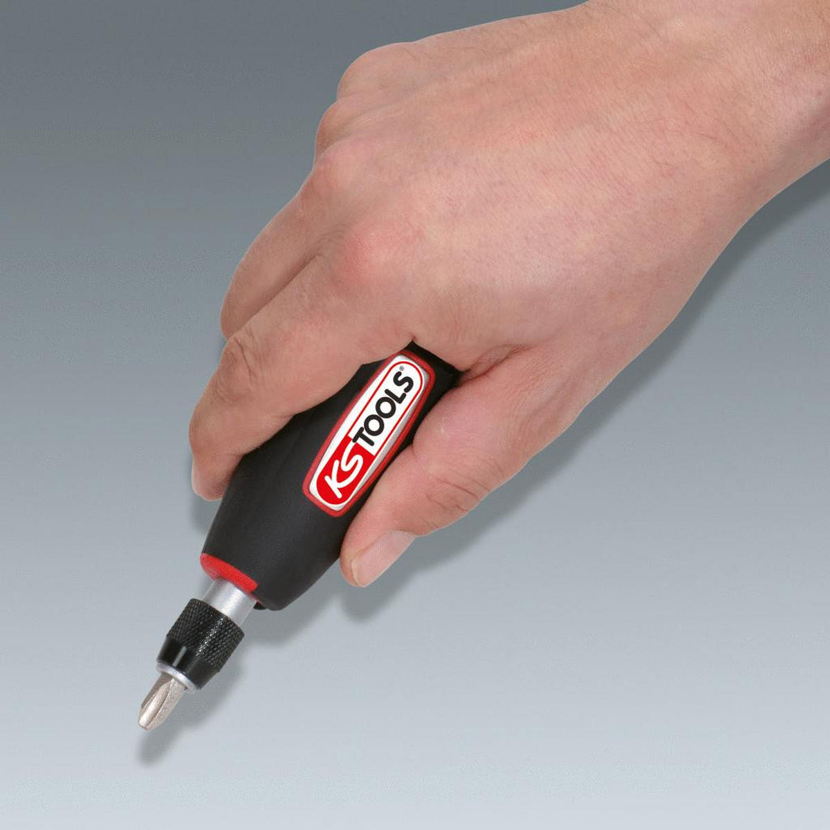 1/4" T-GRIFF RATSCHEN-BIT-SCHRAUBENDREHER, 7-TLG - Multicolor, Kunststoff/Metall (21/18cm) - KS Tools