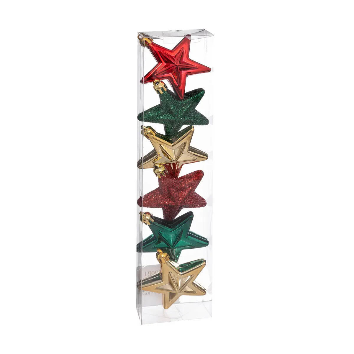 WEIHNACHTSBAUMSCHMUCK Sterne Kunststoff 6er-Set - Multicolor, Kunststoff (3/6.5/6.3cm) - Atmosphera Createur d´interieur