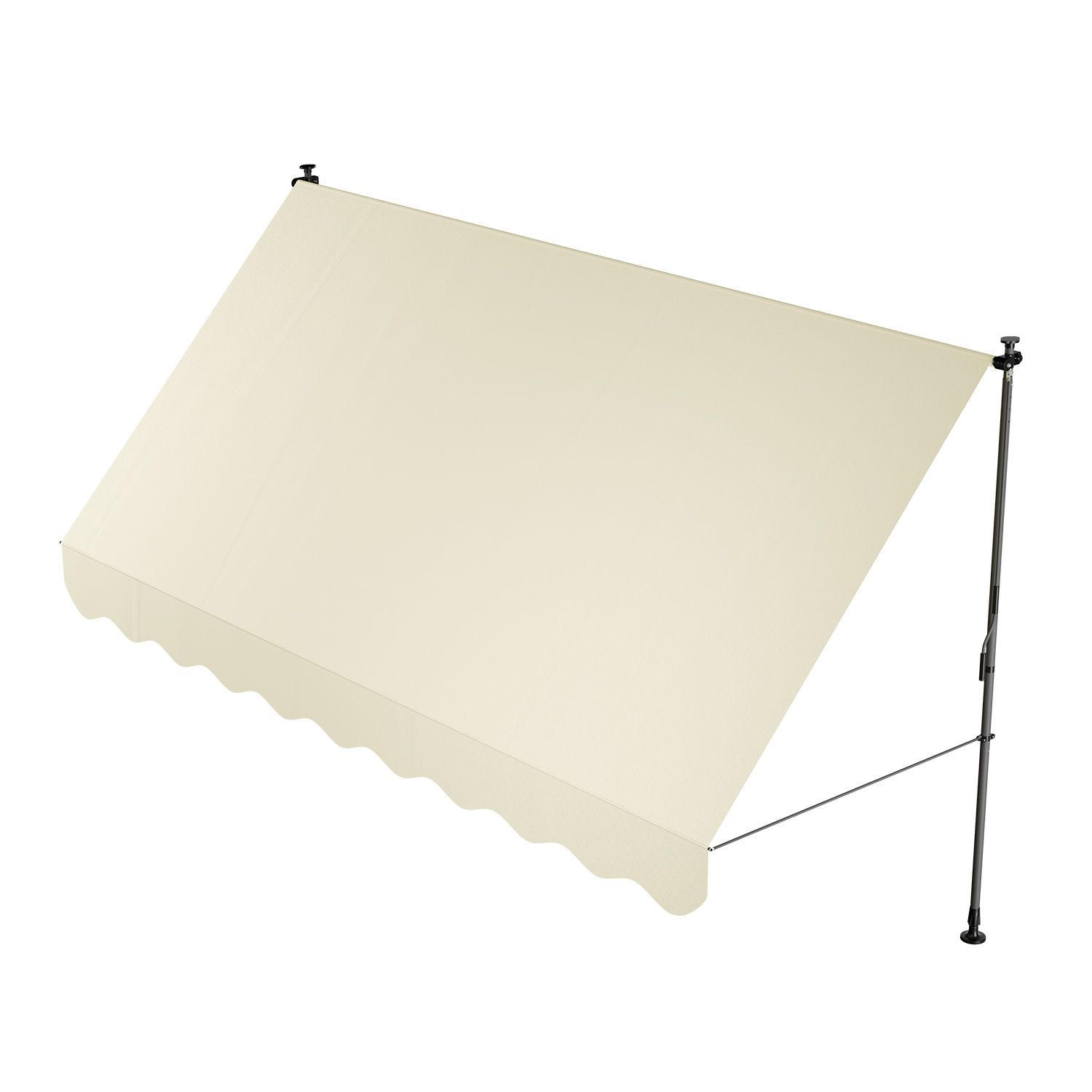 KLEMMMARKISE Kapstadt beige 350x120 cm - Beige, Textil (350/200/120cm) - Juskys