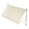 KLEMMMARKISE Kapstadt beige 350x120 cm - Beige, Textil (350/200/120cm) - Juskys