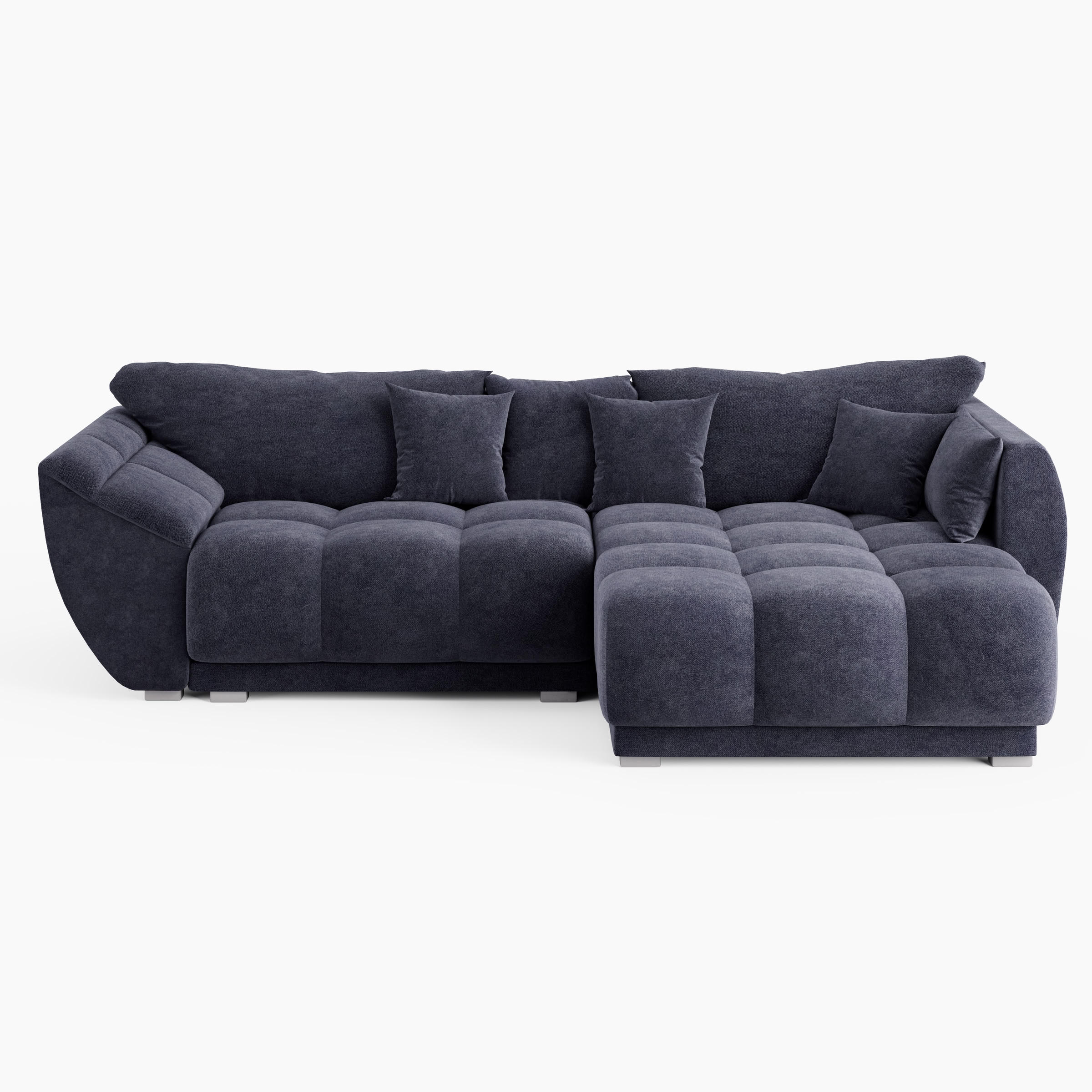 Barchello Ecksofa Dunkelgrau 285x180 cm