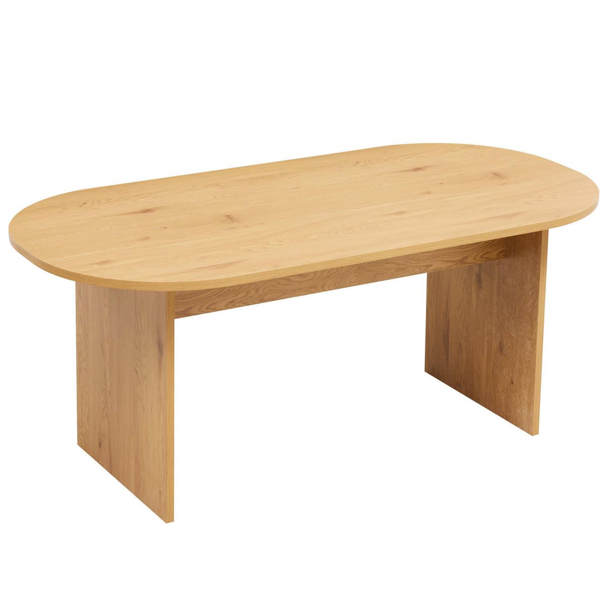 ESSTISCH 8-Sitzer, Holz - Braun, Holz (180/90/75cm) - Oviala