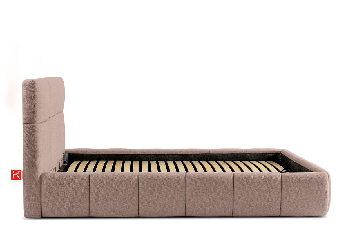POLSTERBETT ALTOS Einzelbett, rosa - Rosa, Holz/Holzwerkstoff (120/200cm) - KONSIMO®