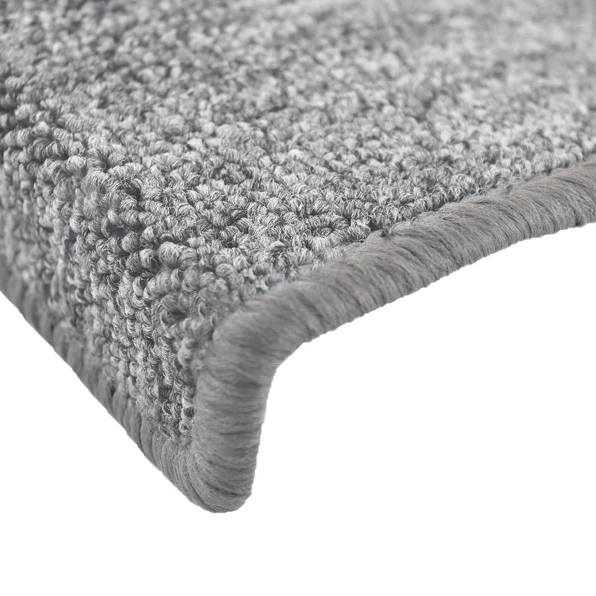 STUFENMATTE ProStair 56/20 cm Hellgrau 15tlg - Hellgrau, Textil (56/20/1cm) - Beautissu 