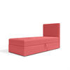 BOXBETT mit Bettkasten Kiberg Mini Basic 90x200 cm, Rot - Rot, Textil (90/200cm) - Meblito