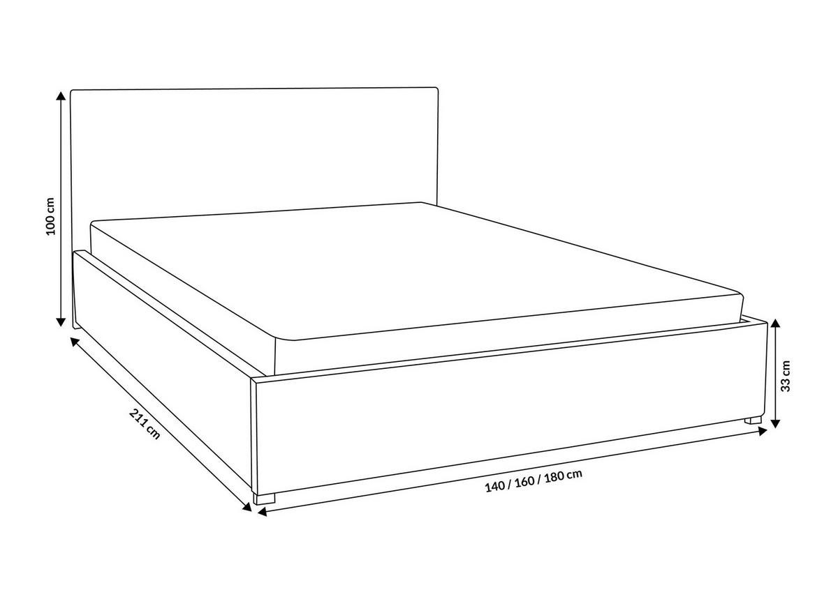 POLSTERBETT LISA mit Kopfteil, 160 x200 cm, Doppelbett mit Bettkasten und Lattenrost aus Velourstoff, Velourstoff, Frabe: Braun - Braun, Holz/Kunststoff (160/200cm) - VENASI MÖBEL