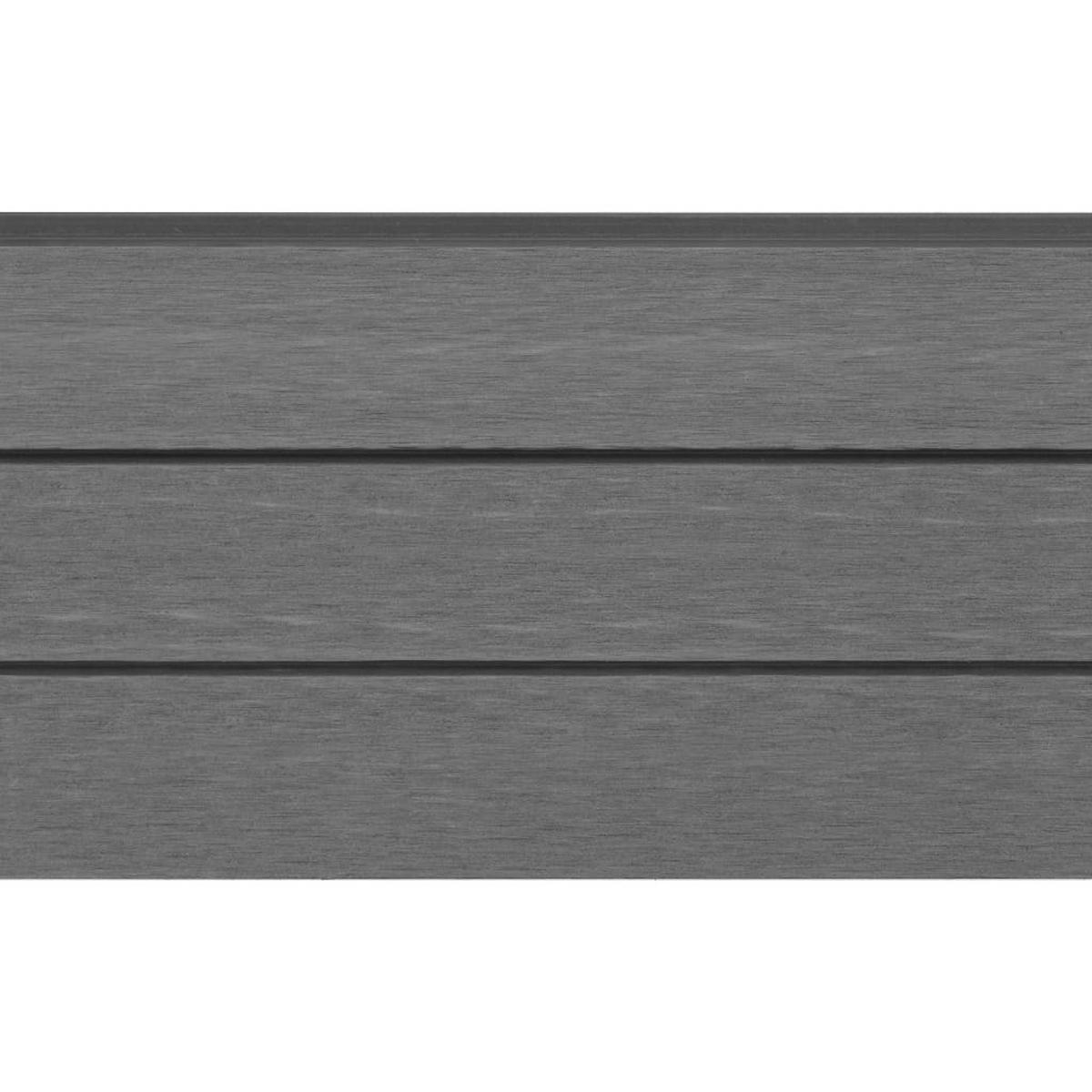 GARTENZAUN, Ersatz-Zaunbretter, 170/20,3 cm, aus WPC, Grau, 9er-Set - Grau, Kunststoff (20.3/20.3cm) - vidaXL