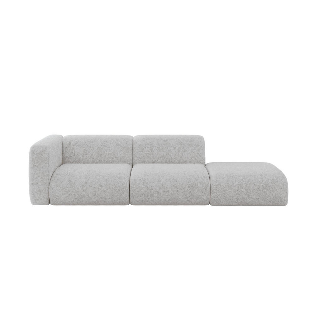 ALTDECOR POHOVKA S LEVOU OTOMANOU MIRA-S3 296x89x70 Šedá Velur