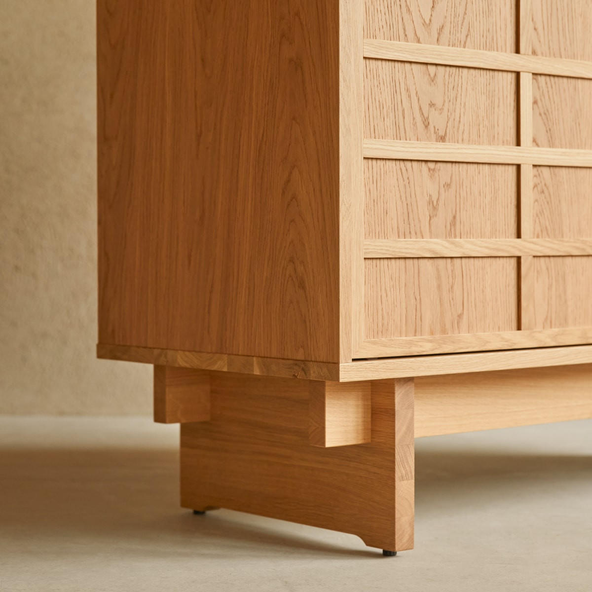 BADEZIMMERMÖBEL Miu Natur aus Eiche - Naturfarben, Holz (115/82/48cm) - Tikamoon