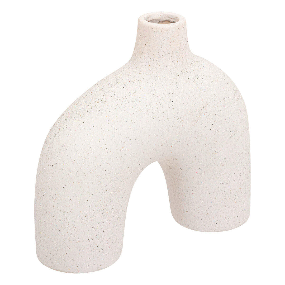 KERAMIKVASE Asy 17 cm - Weiß, Keramik (17cm) - Atmosphera Createur d´interieur