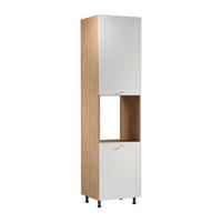 MIKROWELLENUMBAUSCHRANK D60PWN P/L – Sorento Sonoma Eiche Weiß – Weiß / Sonoma Eiche - Weiß/Sonoma Eiche, Holzwerkstoff (60/247/58cm) - ROYAL24_MARKT