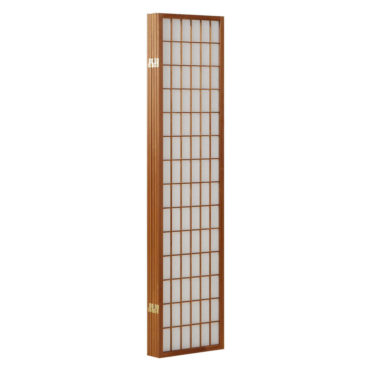 PARAVENT 5-tlg. 220/175 cm Braun Shoji - Braun, Holz (220/175/2cm) - Homestyle4u