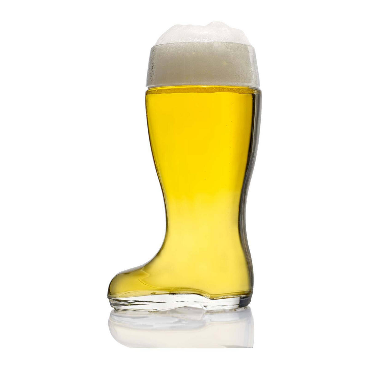 BIERGLÄSER Stiefel transparent 1000 ml 6er Set - Transparent, Glas (1L) - Stölzle Lausitz