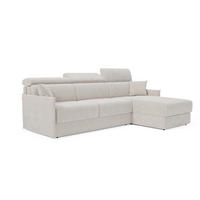 ECKSOFA Miryam - Weiß, Metall (272/98cm) - Divani.store
