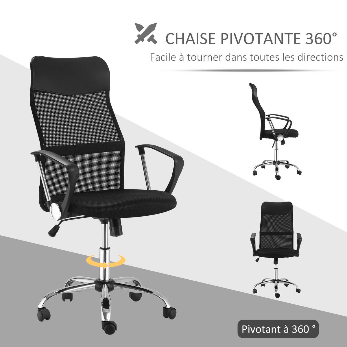 CHEFSESSEL Schwarz 63.0/65.0/119.0 cm - Schwarz, Textil (65/119/63cm)