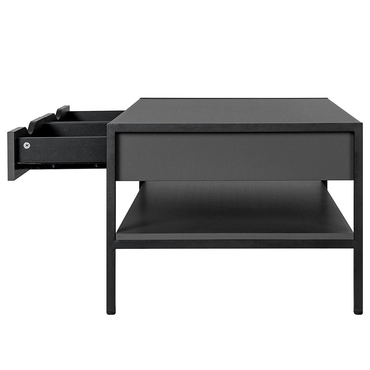 COUCHTISCH - Dunkelgrau, Holzwerkstoff (59/100/44cm) - home24