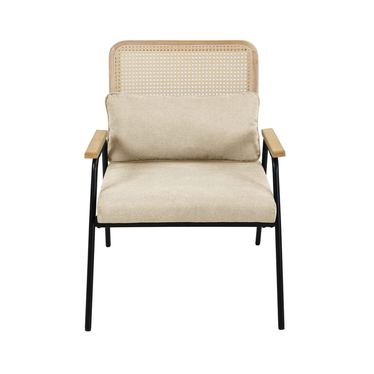 RELAXSESSEL, Weiß - Weiß, Textil (63/83/68cm) - Oviala