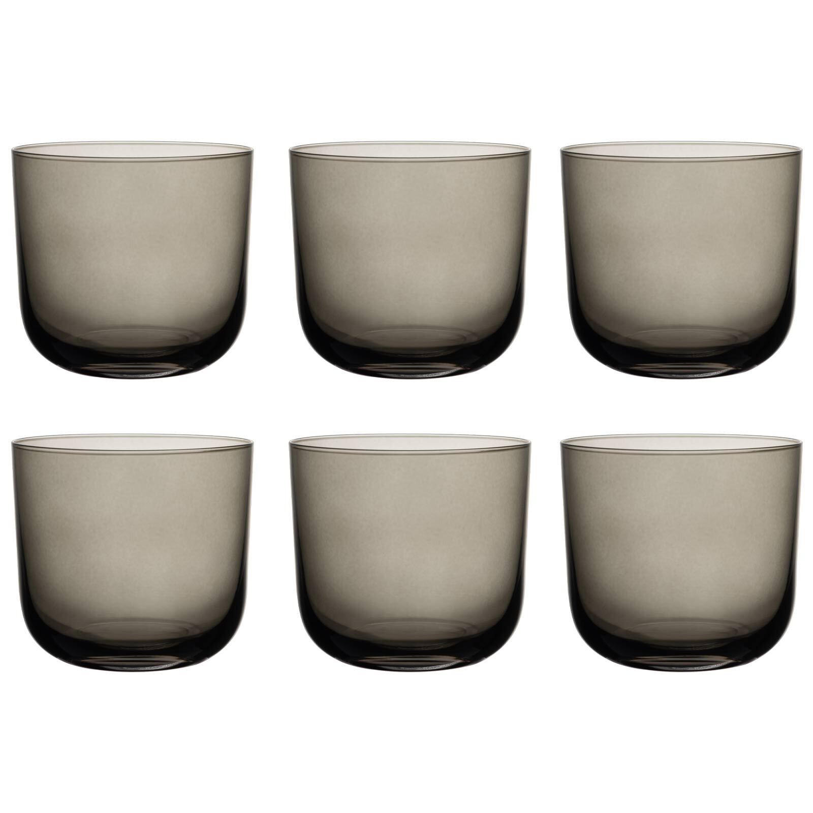 WASSERGLÄSER Like Glass Smoke 280 ml 6er Set - Grau, Glas (0.28L) - like.Villeroy & Boch