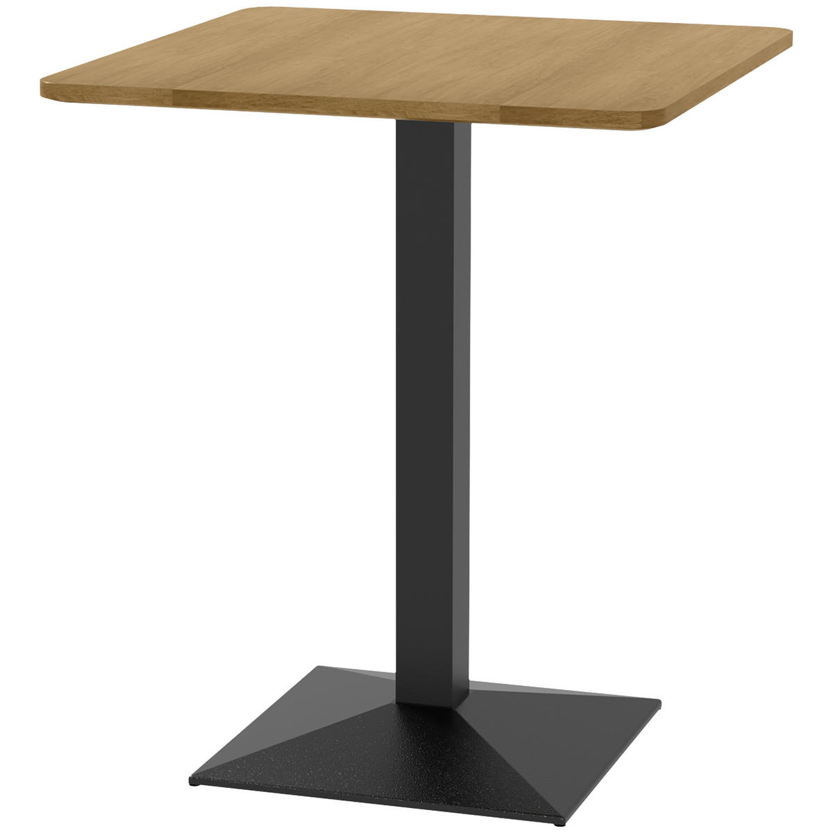 ESSTISCH Dunkelbraun+Schwarz 1 Stück - Schwarz, Naturmaterialien (70/70/75cm) - GiPP
