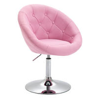 COCKTAILSESSEL HAVANNA Stoffbezug Pink - Pink/Silberfarben, Textil (62/88/58cm) - SVITA