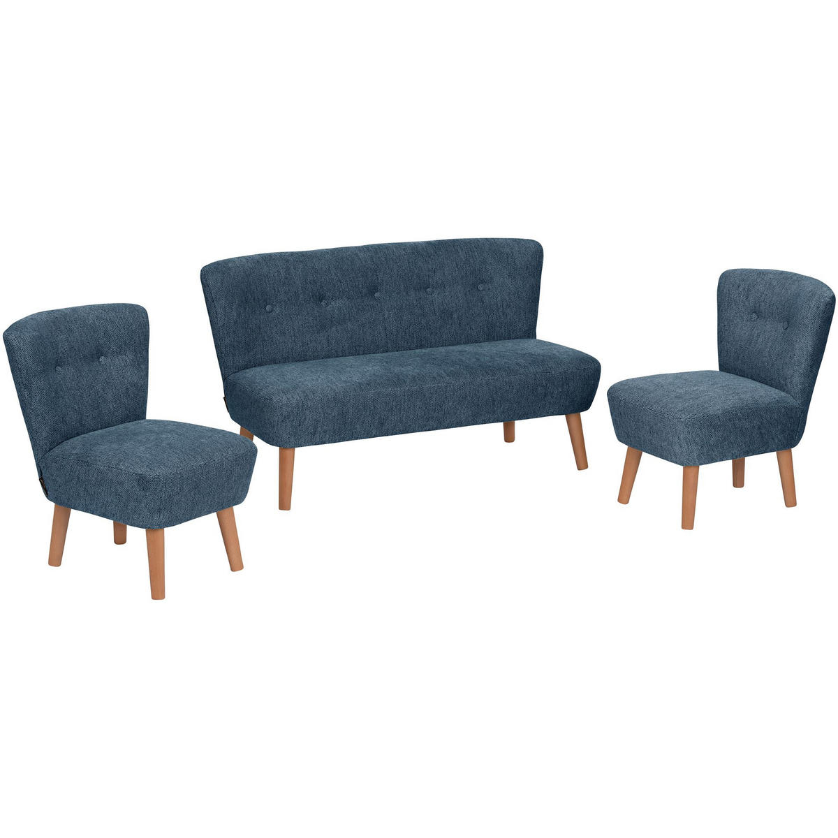 KINDERSESSEL Katya Flachgewebe dunkelblau - Dunkelblau, Kunststoff (41/54/50cm) - 58aufmkessel