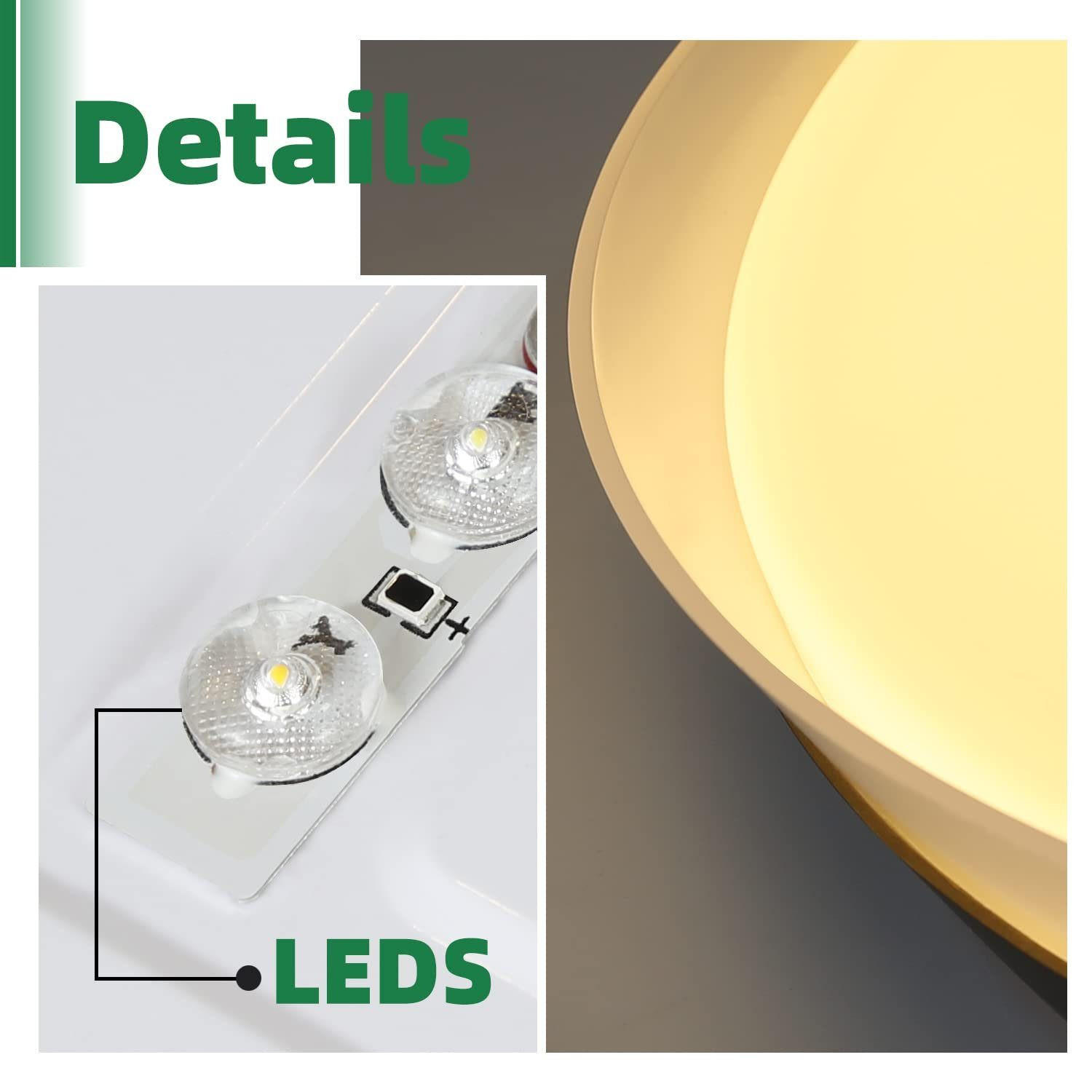 Thumbnail - Nettlife Led-Deckenleuchte, Schwarz, Kunststoff, 42x8x42 cm, Lampen & Leuchten, LED Beleuchtung, LED-Deckenleuchten