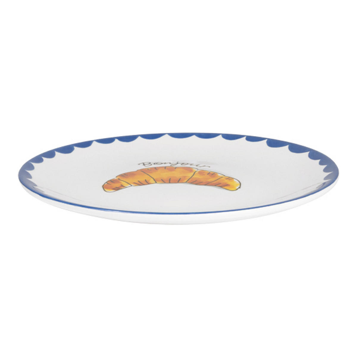 TELLER Croissant in Bunt - 18cm - Multicolor, Keramik (18/18/2cm) - Blond Amsterdam
