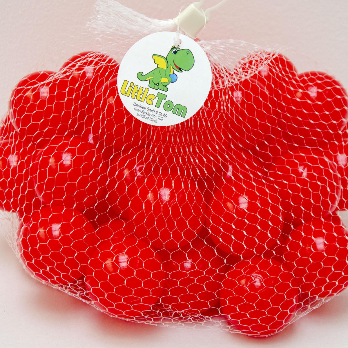 BÄLLEBAD-BÄLLE 50 Stück, Rot, 5.5 cm - Rot, Kunststoff (5.5/5.5/5.5cm) - Littletom