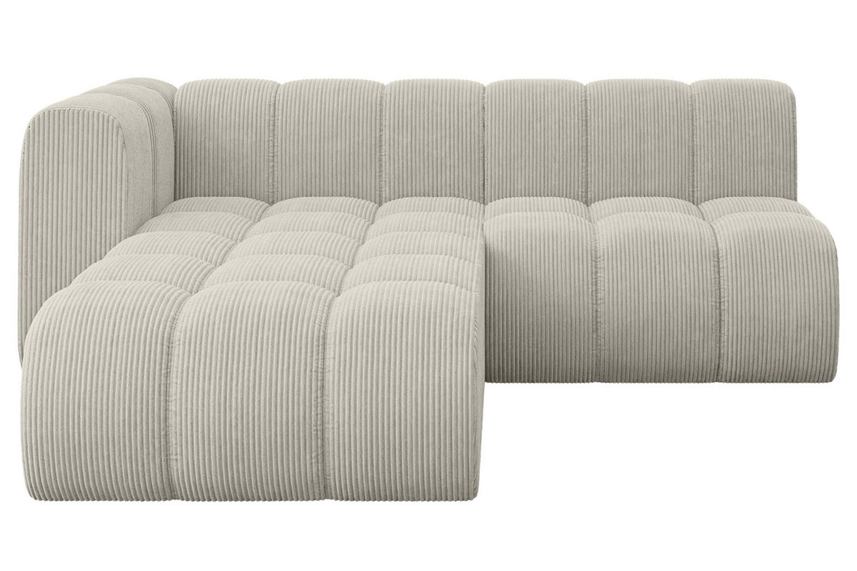 ECKSOFA modulares Sofa Darnel-L1 - 205x177x70 cm Hellgrau - Hellgrau, Holzwerkstoff/Textil (205/177cm) - ALTDECOR
