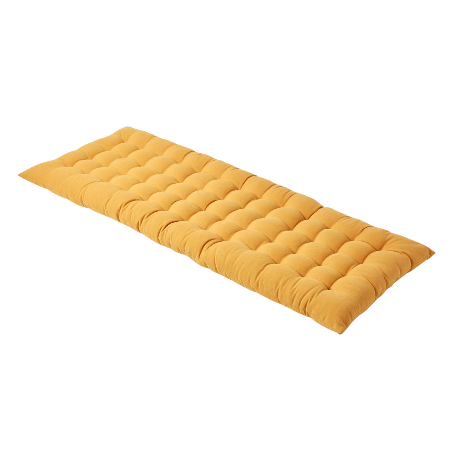 BANKAUFLAGE 2-Sitzer gelb 108/42/5 cm - Gelb, Textil (108/42/5cm) - Homescapes