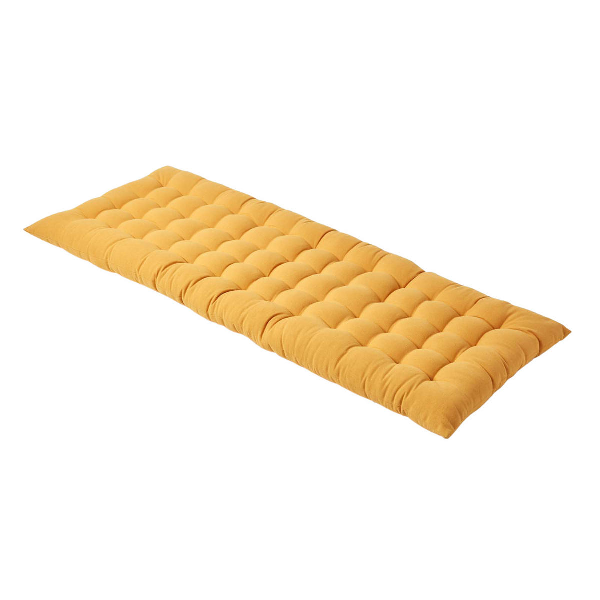 BANKAUFLAGE 2-Sitzer gelb 108/42/5 cm - Gelb, Textil (108/42/5cm) - Homescapes