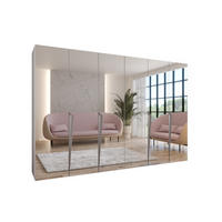 DREHTÜRENSCHRANK 202/300/52 6-türig - Beige/Weiß, Holz/Metall (300/202/52cm) - Abiks Möbel