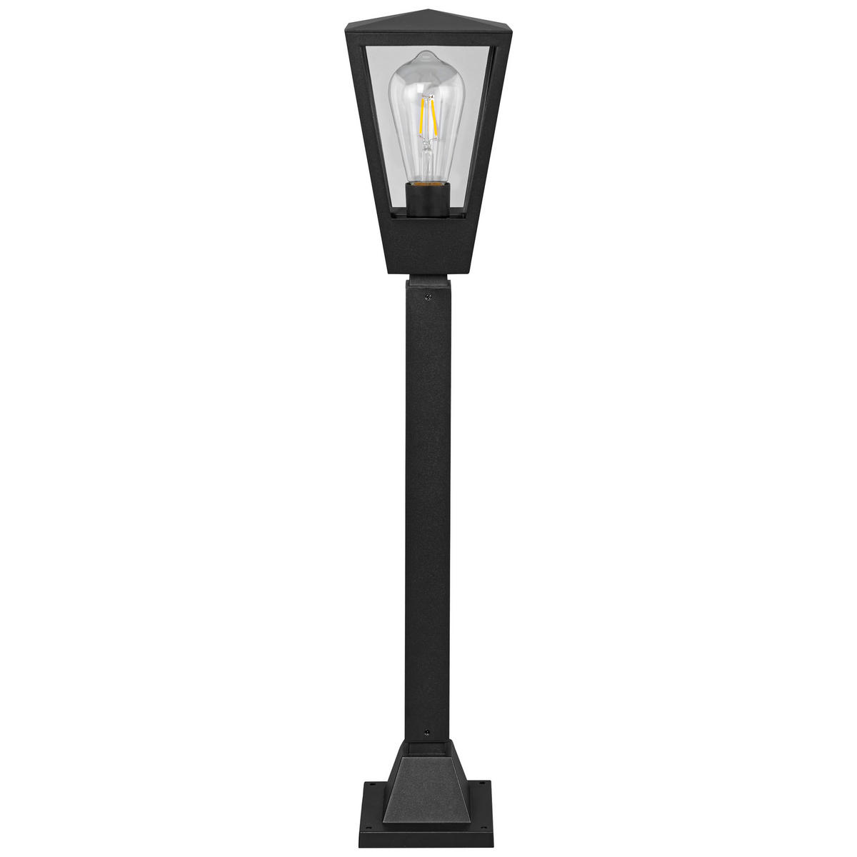 LED AUßENLEUCHTE Westcliff Anthrazit/Transparent 14/14/73,4 cm - Multicolor, Metall (14/14/73.4cm) - Brilliant