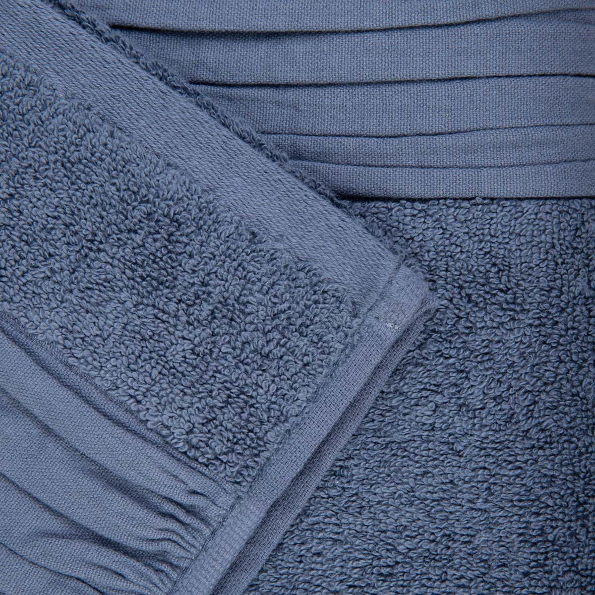 BADETUCH Meride blau 70/130 cm - Blau, Textil (70/130cm) - Homla