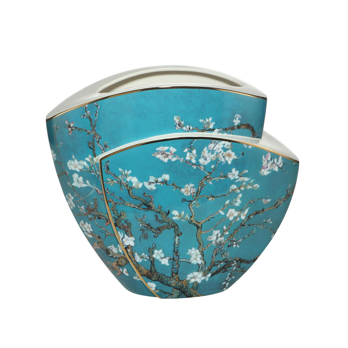 VASE Vincent van Gogh - Mandelbaum Blau, Porzellan, Bunt, 29 cm - Multicolor, Keramik (29cm) - Goebel